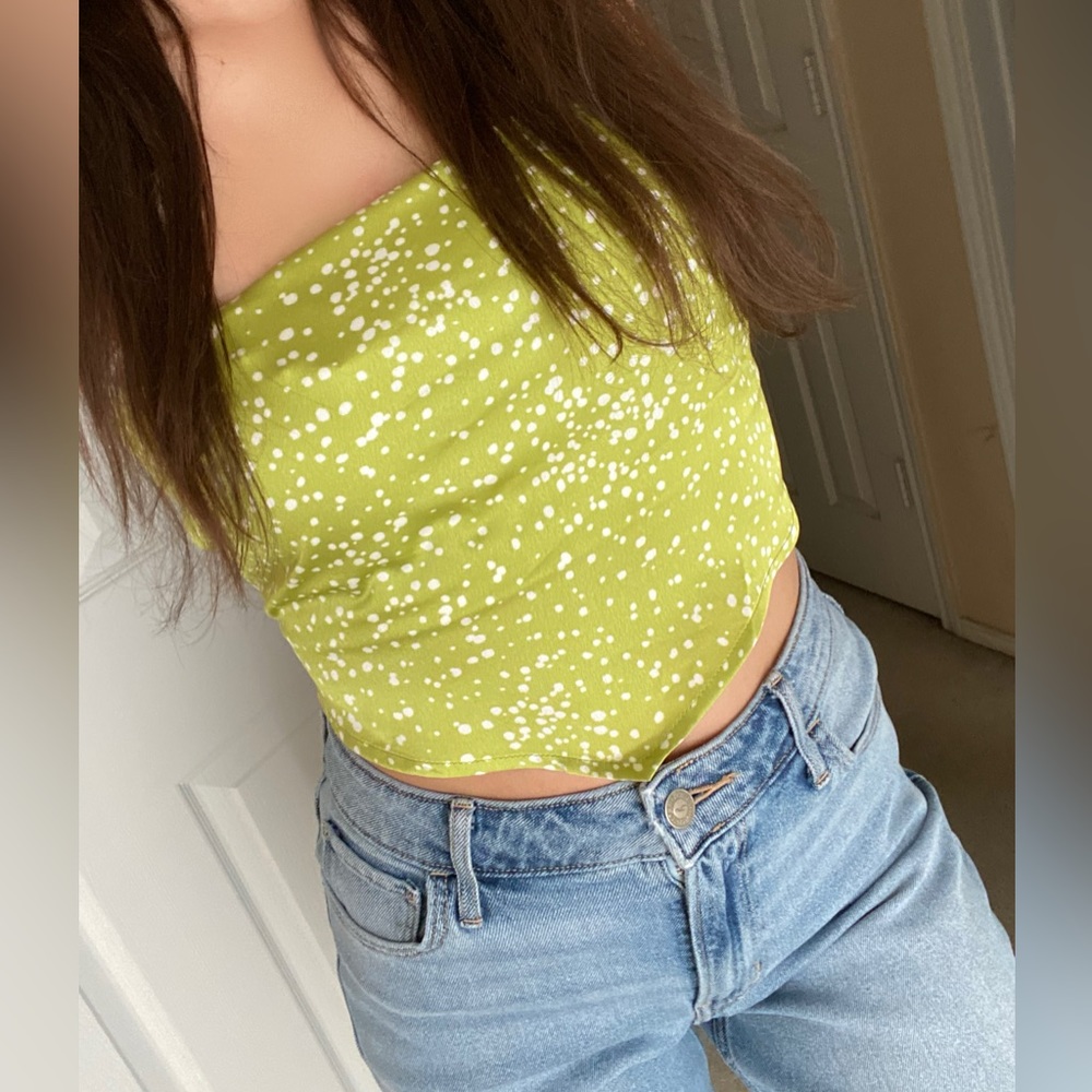 Satin bandana tube top